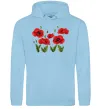 Мужская толстовка (худи) Маки Голубой фото
