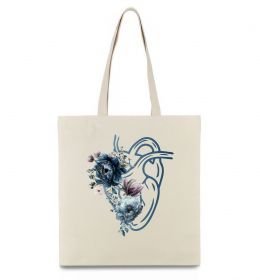 Еко-сумка Серце квіти