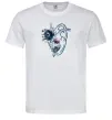 Мужская футболка Серце квіти Белый Мужская футболка Серце квіти Белый фото
