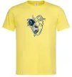 Мужская футболка Серце квіти Лимонный Мужская футболка Серце квіти Лимонный фото