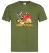 Мужская футболка В - Вчителька Оливковый фото