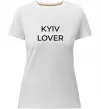 Жіноча преміум футболка Kyiv lover Білий фото