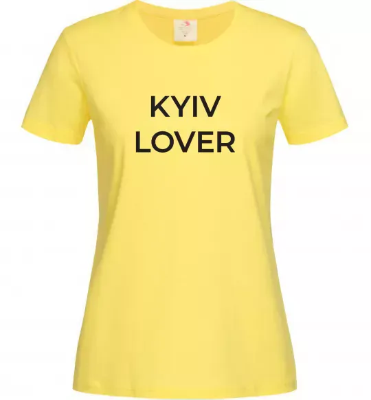 Женская футболка Kyiv lover Лимонный фото