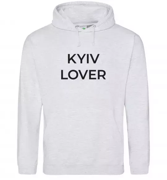 Мужская толстовка (худи) Kyiv lover Серый меланж фото