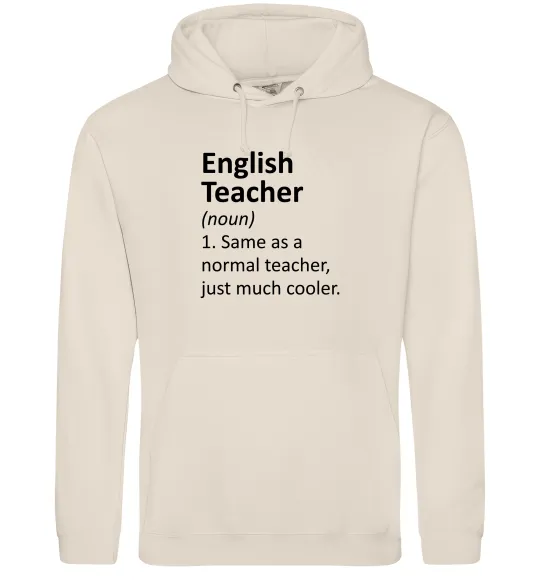 Женская толстовка (худи) English teacher Таш фото