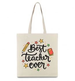 Еко-сумка Best teacher ever зірки