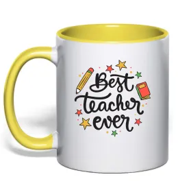 Чашка з кольоровою ручкою