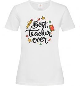 Женская футболка Best teacher ever зірки