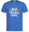 Мужская футболка Best teacher ever зірки Ярко-синий Мужская футболка Best teacher ever зірки Ярко-синий фото