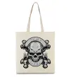 Еко-сумка Череп Game over Бежевий Еко-сумка Череп Game over Бежевий фото