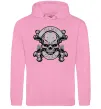 Жіноча толстовка (худі) Череп Game over Рожевий фото