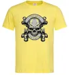 Чоловіча футболка Череп Game over Лимонний фото