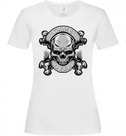 Жіноча футболка Biker girl Білий фото