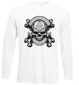 Лонгслив Череп Game over Лонгслив Череп Game over