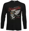 Лонгслив Череп в шоломі Черный фото