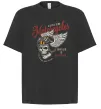 Футболка Оверсайз Череп в шоломі Черный фото