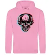 Мужская толстовка (худи) Череп в навушниках Розовый Мужская толстовка (худи) Череп в навушниках Розовый фото