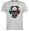 Мужская футболка Череп в навушниках Серый Мужская футболка Череп в навушниках Серый фото