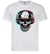 Мужская футболка Череп в навушниках Белый Мужская футболка Череп в навушниках Белый фото