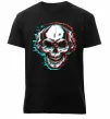 Мужская премиум футболка Череп в навушниках Черный фото