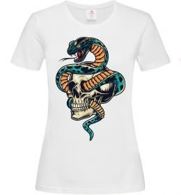 Жіноча футболка Череп зі змією