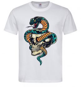Мужская футболка Череп зі змією