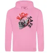 Женская толстовка (худи) Ride safe Розовый фото