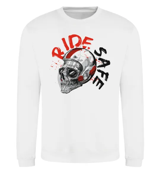 Світшот Ride safe Білий фото