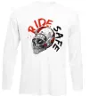 Лонгслів Ride safe Білий фото