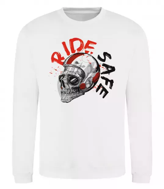 Світшот Ride safe Білий фото
