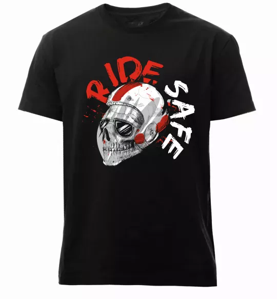 Мужская премиум футболка Ride safe Черный фото