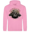 Мужская толстовка (худи) Motorcycle soul Розовый фото