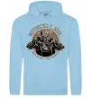 Мужская толстовка (худи) Motorcycle soul Голубой фото