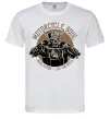 Мужская футболка Motorcycle soul Белый фото