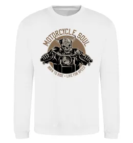 Свитшот Motorcycle soul Белый фото