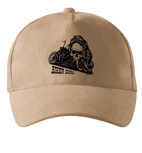 Кепка Biker girl Песочный фото