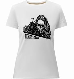Жіноча преміум футболка Biker girl