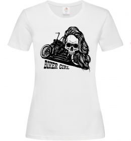Женская футболка Biker girl