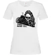 Жіноча футболка Biker girl Білий фото