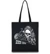 Еко-сумка Biker girl Чорний фото