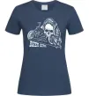 Жіноча футболка Biker girl Темно-синій фото