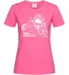 Жіноча футболка Biker girl Яскраво-рожевий фото