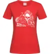 Жіноча футболка Biker girl Червоний фото