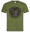 Мужская футболка Born to ride Оливковый фото