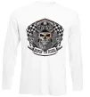 Лонгслив Born to ride Белый фото