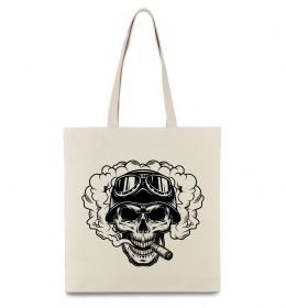 Эко-сумка Череп з сигарою