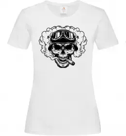 Жіноча футболка Biker girl Білий фото