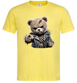 Чоловіча футболка Ведмедик в шкіряній куртці