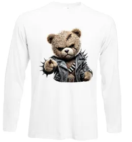 Лонгслив Bear pink Белый фото Лонгслив Bear pink Белый фото