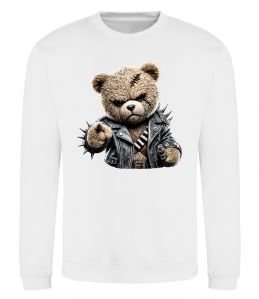 Світшот Ведмедик в шкіряній куртці